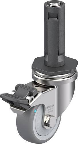 Blickle Edelstahl-Apparate-Lenkrolle LRXA-TPA 50KFD-FI-EXR02 in Silber, Rad-Durchmesser: 50 mm, Tragfähigkeit: 50 kg - Bild 1