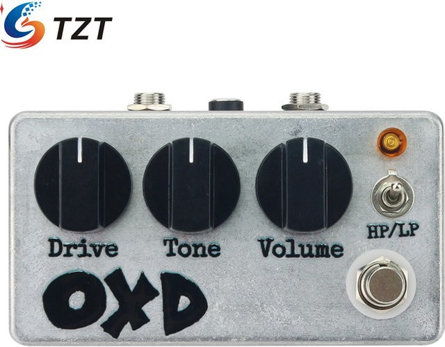 TZT OXD Single Guitar Effektpedal Overload Distortion Ersatz für Fulltone OCD in Silber (Button/Foot Nail Version) - Bild 1