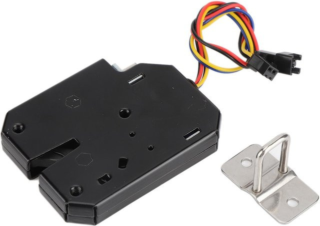 TOMTOP JMS Elektromagnetisches Schaltschrank Schubladenschloss aus Stahl, DC 12V 2A, Schwarz oder Weiß - Bild 1