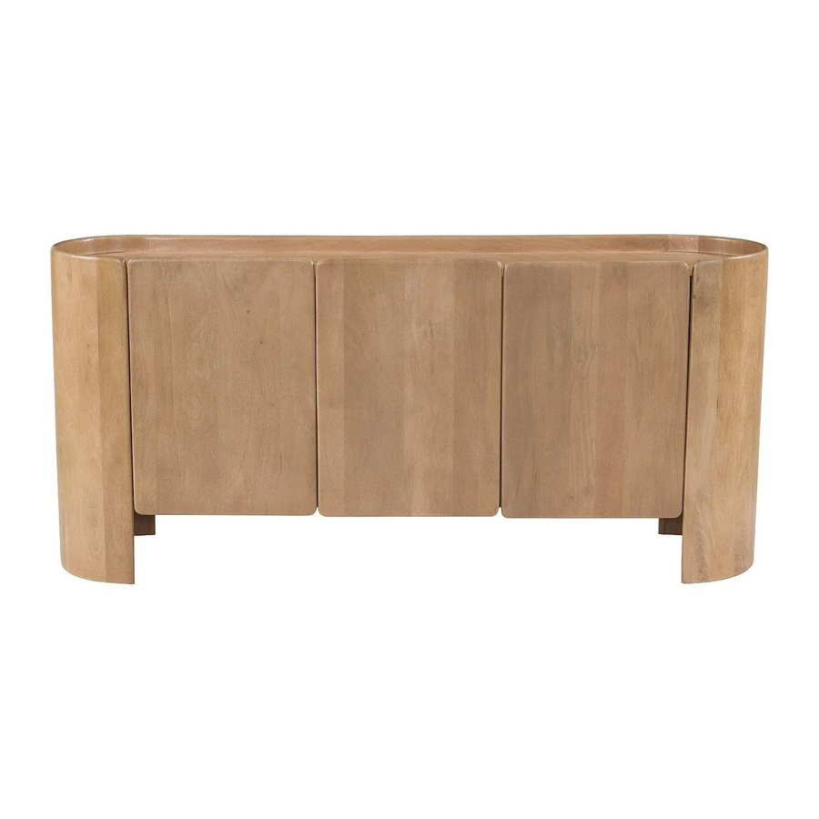 Vente-unique Sideboard Islara aus Mangoholz in Naturfarben Hell, Breite: 165 cm - Bild 2