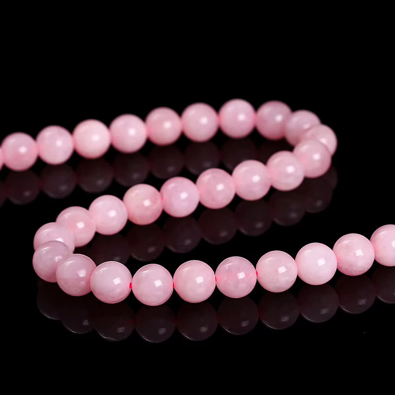 Rosa Quarz Perle, Glatte Runde Lose Spacer, 4-12mm - Bild 4