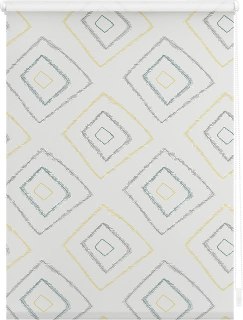 Lichtblick Rollo Klemmfix Verdunkelung Stripy Boho Rectangle Beige Oeko-Tex Zertifiziert - Bild 1