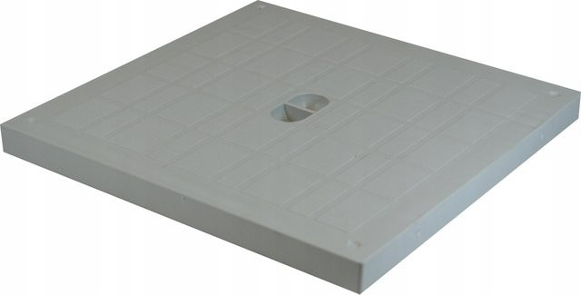 SCALA PLASTICS Vollabdeckung für kompakten Schacht, Grau, B/T: 200 x 200 cm - Bild 1