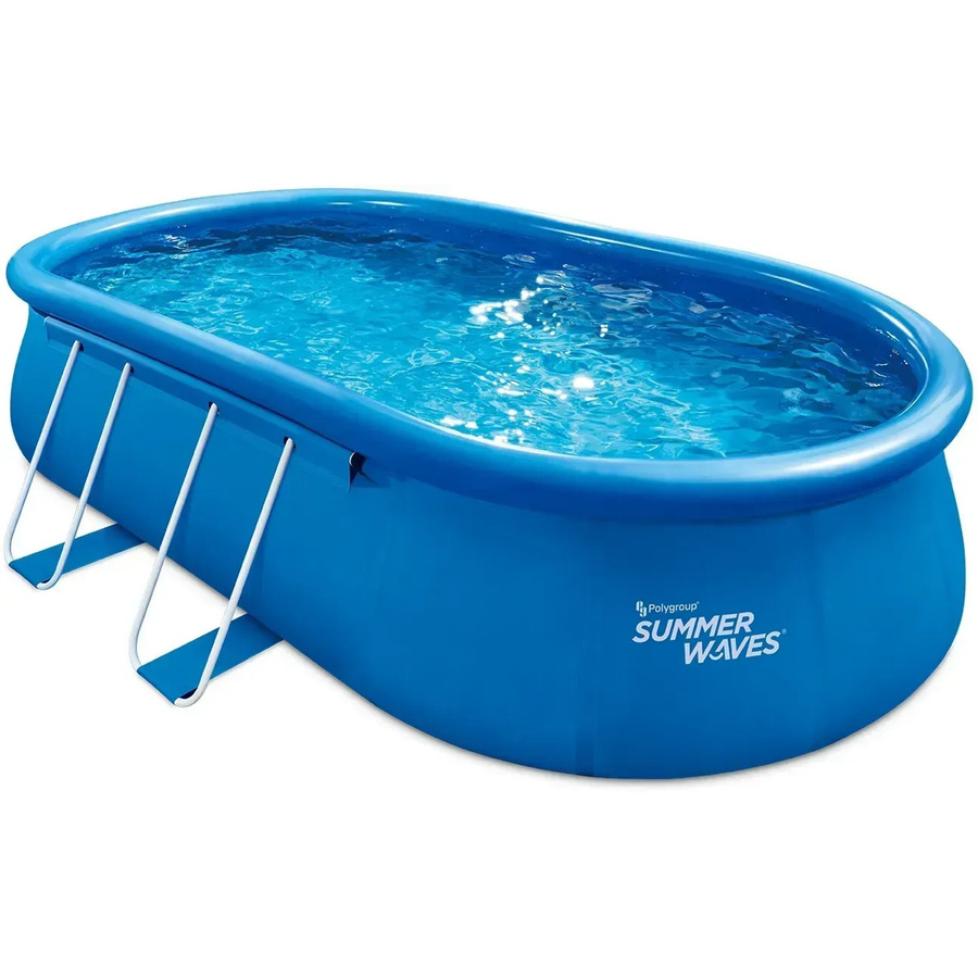 Summer Waves Quick Set Pool Aufblasbar Blau B/T/H: 549 x 345 x 107 cm - Bild 2