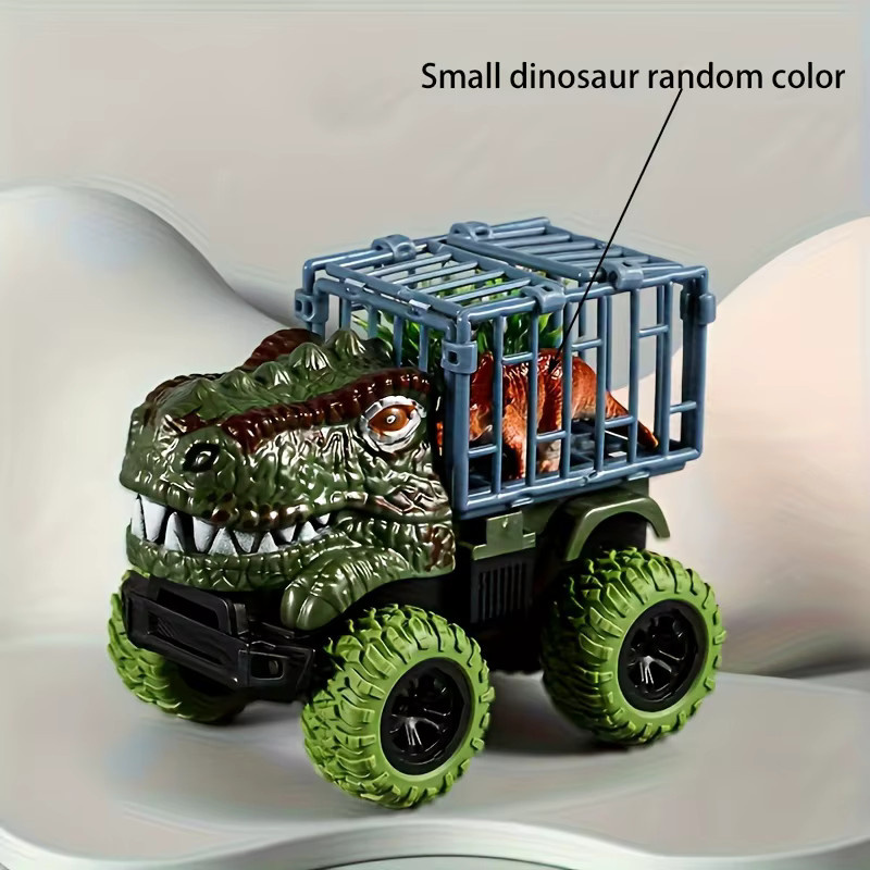 SONGYI Dinosaurier LKW Spielzeug Auto, mit Dino Figuren, Rückzugfunktion - Bild 3