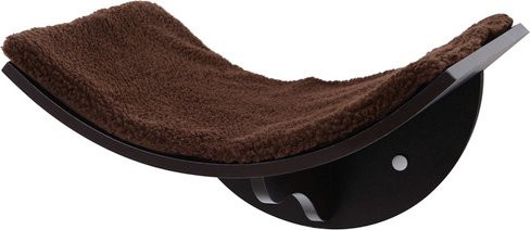 PawHut Katzen-Bett in Braun mit Schaumstofffüllung, B/L: 28 x 21 cm - Bild 1