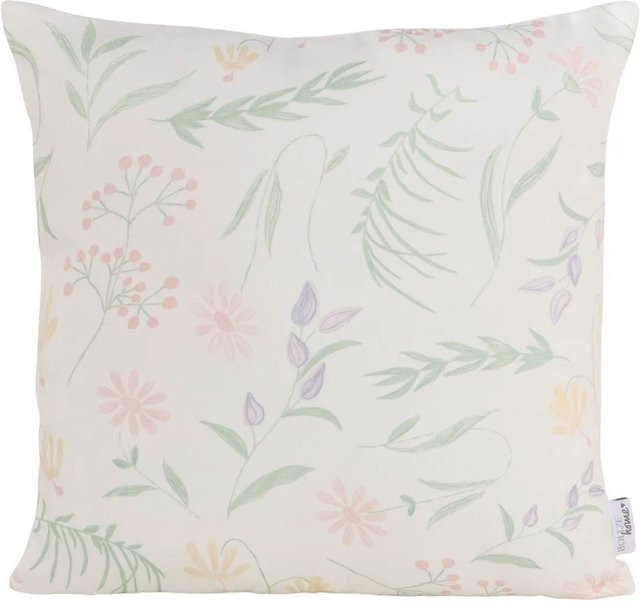 Boltze Dekokissen Blossom mit floralem Muster in Multicolour, quadratisch, B/T/H: 45 x 45 x 45 cm - Bild 1