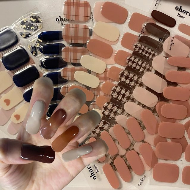 HotPress UV Semi-Gehärtete Gel Nagel Wraps, Unisex - Bild 1