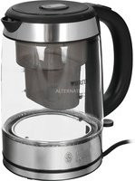 Russell Hobbs Clarity Wasserkocher aus Glas und Edelstahl mit Wasserfilter, Silber - Bild 1