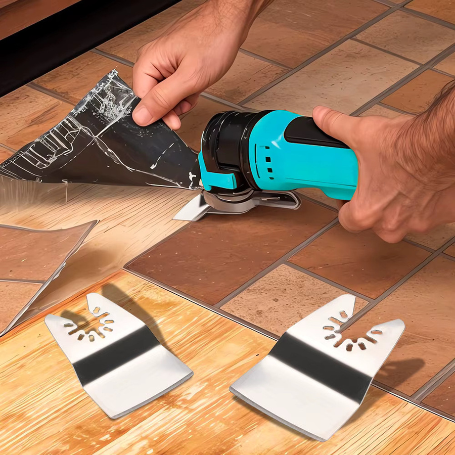 XCAN Edelstahl-Multitool-Sägeblatt mit Schnellwechsel-Funktion für oszillierende Elektrowerkzeuge, Silber, Breite: 50 mm - Bild 5