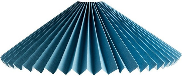 HAY Matin Leuchtenschirm in Blau aus Papier und Stoff in Kegelform