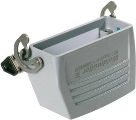 Weidmüller HDC 16A KLU 1PG16G 1665450000 Kupplungsgehäuse aus Edelstahl in Grau - Bild 1