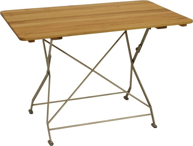 DEGAMO Klapptisch BAD TÖLZ rechteckig aus Robinie und verzinktem Flachstahl, Farbe Braun, B/T/H: 110 x 70 x 72 cm - Bild 1