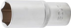 BGS Steckschlüssel-Einsatz Sechskant tief, Antrieb 1/2 Zoll, SW 24 mm, silber - Bild 1
