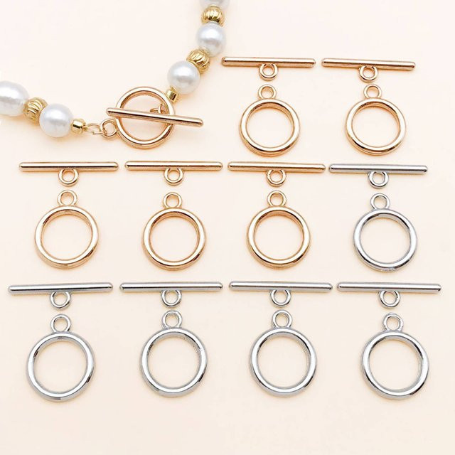 OT-Verschluss, 18 Karat vergoldet, geometrisch, DIY-Zubehör - Bild 1