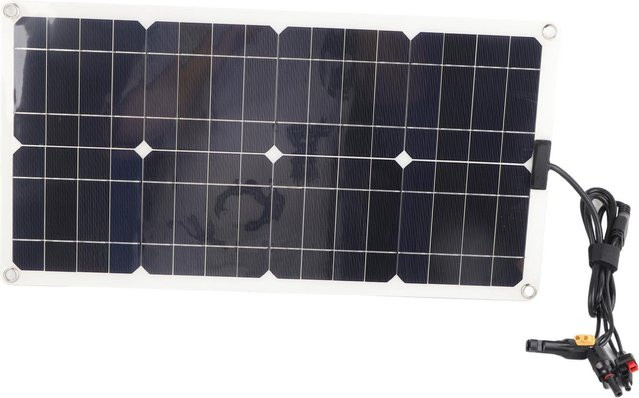 CosyHome Solarpanel Batterieladegerät 100W mit XT60 DC-Anschluss wasserdicht in Schwarz - Bild 1