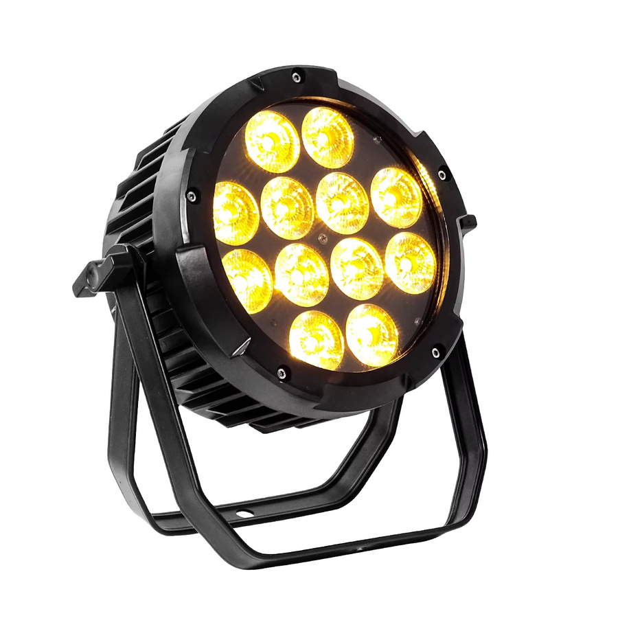 Wasserdichte 6in1 LED Par Flachstrahler mit Batterie und DMX Fernbedienung, RGB Multicolour Effekt für Outdoor und Party, Schwarz - Bild 6