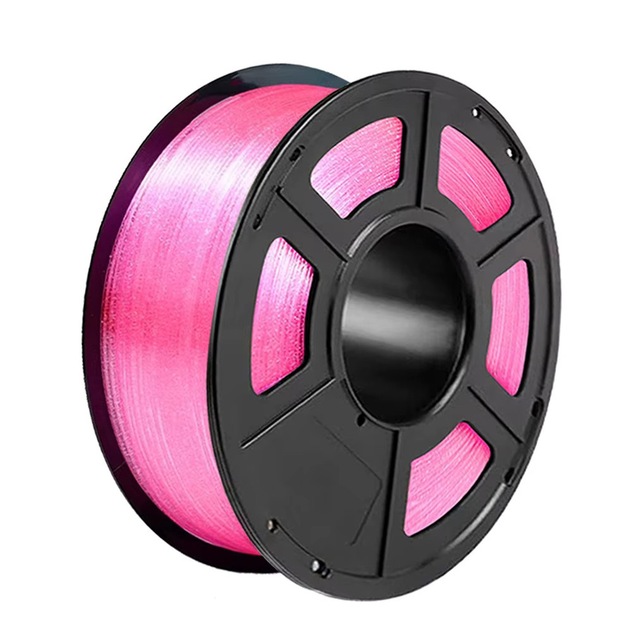 Transparentes rosa PLA-Filament für 3D-Drucker mit Kristall-Glitzer-Effekt, 1,75 mm, 1 kg - Bild 4