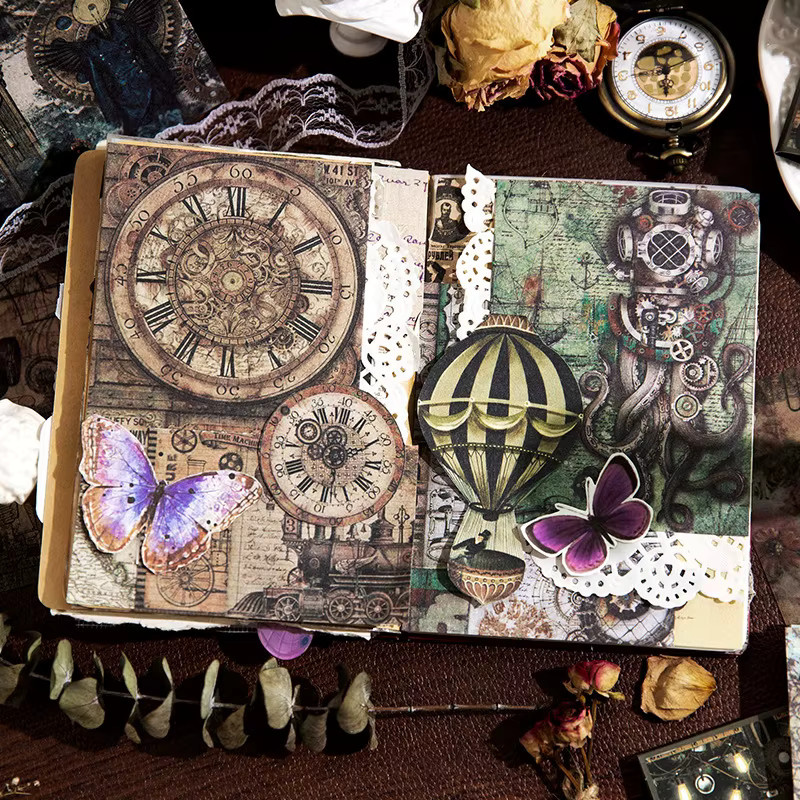 30 Stück Vintage Scrapbooking Material Papier für Collage und Junk Journal in Multicolour - Bild 4