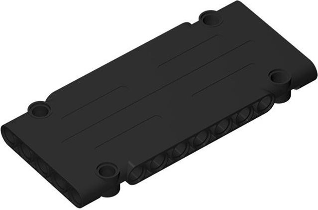 64782 Plattenstein, Bausteine, schwarz, 1 Stück - Bild 1