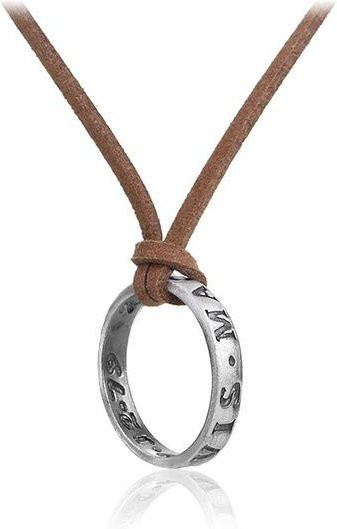 Wucifang Jewelry Lederhalskette, 60 cm, brown, Unisex - Bild 1
