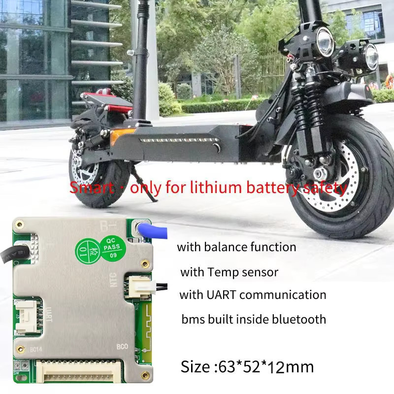 JiaBaiDa Smart BMS Batterie-Management-System mit Bluetooth in Silber für LFP und NMC Batterien (7s-14s, 20A-50A) - Bild 2