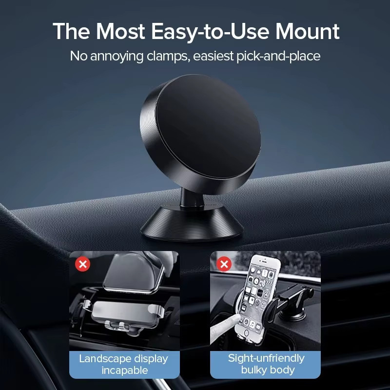 KAFNHCKA Magnetische Auto Handyhalterung für Dashboard und GPS Navigation zur Unterstützung von iPhone, Huawei und Xiaomi - Bild 3