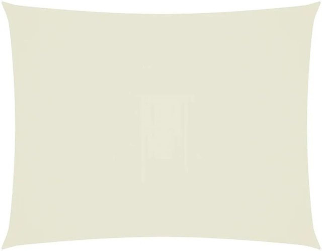 Furnicato Sonnensegel aus PU-beschichtetem Oxford-Gewebe, rechteckig, Creme, Breite: 5 m, Tiefe: 4 m - Bild 1