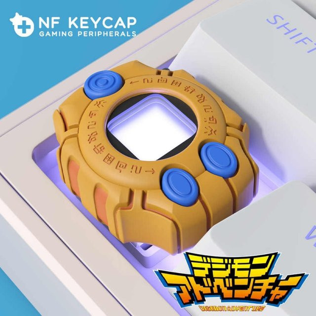 Bandai Digimon Digivice Esc Stereo Harz Schlüsselkappe in Schwarz - Bild 1