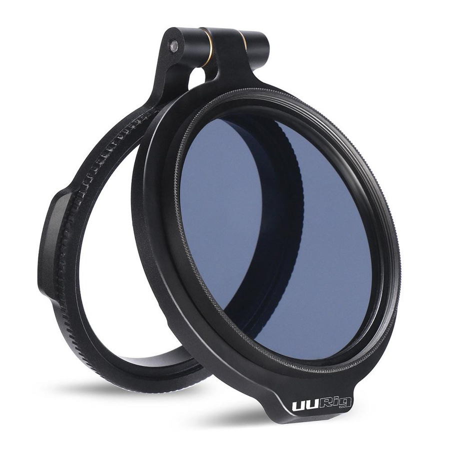 UURIG R-82 Schnellfiltersystem für Kameraobjektive mit ND-Filter und Metall-Adapterring, kompatibel mit Canon 58mm, Schwarz - Bild 6
