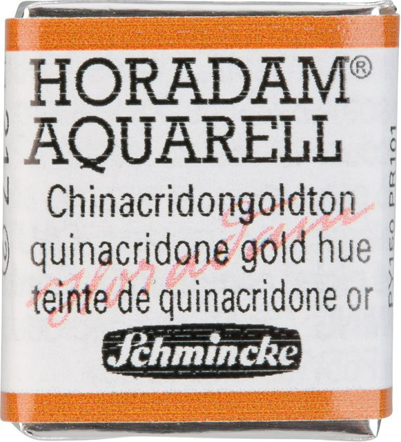 Schmincke HORADAM Aquarellfarbe 1/2 Näpfchen Chinacridongoldton - Bild 1