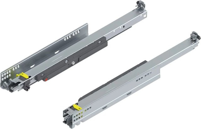 Blum Movento Vollauszug Tip On 760H5000T, Nennlänge: 500 mm, Tragkraft bis 40 kg, Farbe: Silber - Bild 1