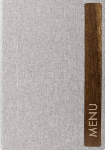 Sigel Speisekarten-Mappe SM222 Display-Book in Hellgrau und Braun - Bild 1
