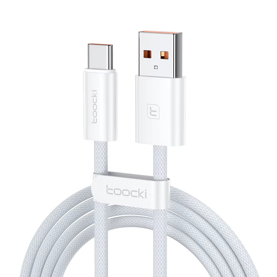 Toocki USB-C Schnellladekabel 66 W in Weiß für Huawei, Xiaomi und Samsung - Bild 4