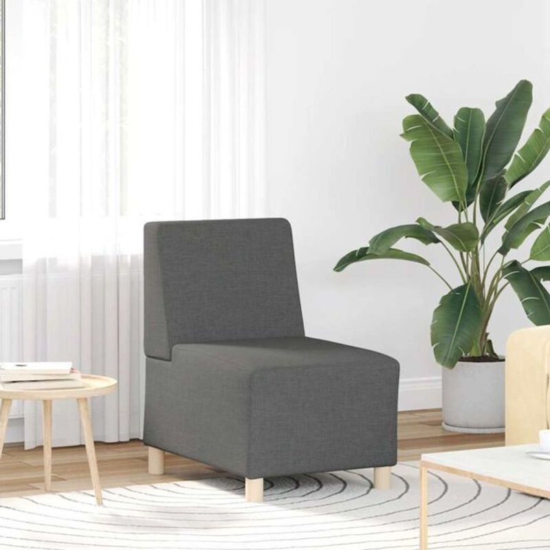 Modulares Sofa ohne Armlehnen von vidaxl in Anthrazit aus Stoff, B/T/H: 74 x 82 x 55 cm - Bild 1