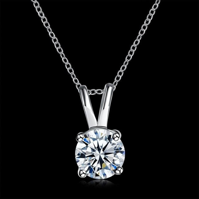 YIRAN Jewelry Halskette, 925 Silber, Mossanit, Damen - Bild 1