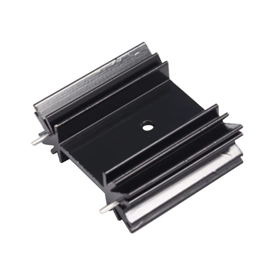 Gaqqee Aluminium Kühlkörper Set Schwarz B/H/T: 34 x 38 x 12 mm für Drei-Band Audio Regler, 5 Stück - Bild 2