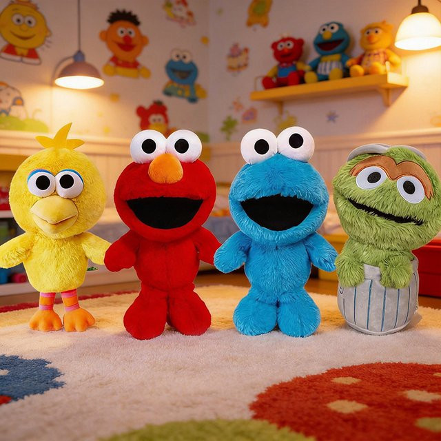 Sesame Street Elmo Krümelmonster, Plüschtier, 20 cm - Bild 1