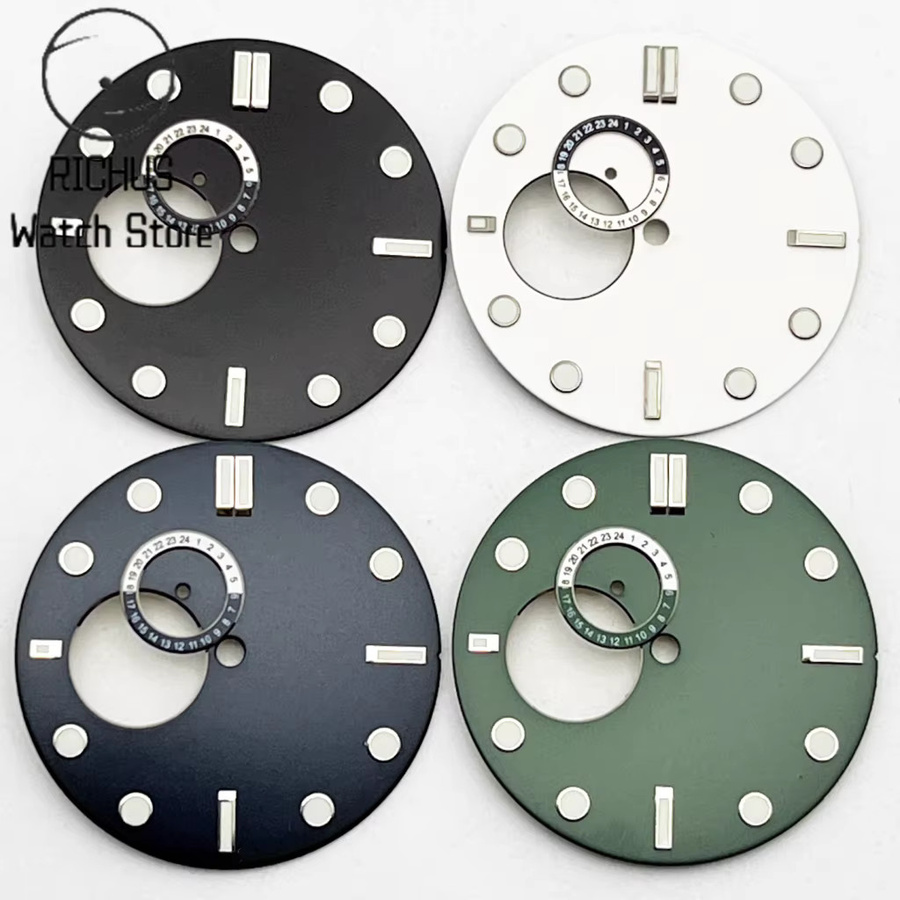 RICHUS Uhrenzubehör, Zifferblatt, 32 mm, dunkelblau, NH39 Automatikwerk - Bild 2