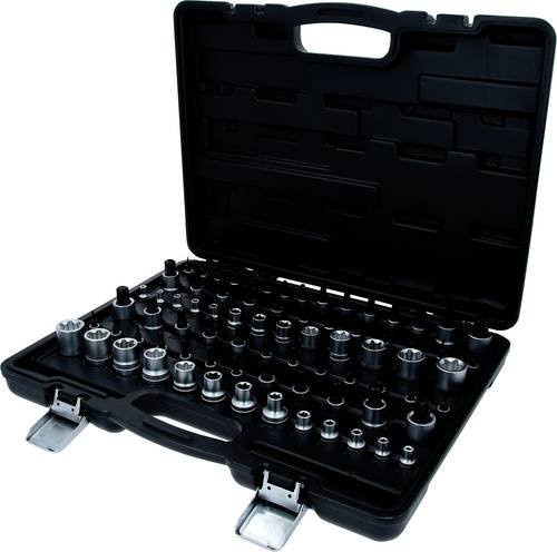 KS Tools Steckschlüsselsatz 1/4, 3/8, 1/2 aus Chrome Vanadium in Schwarz - Bild 1