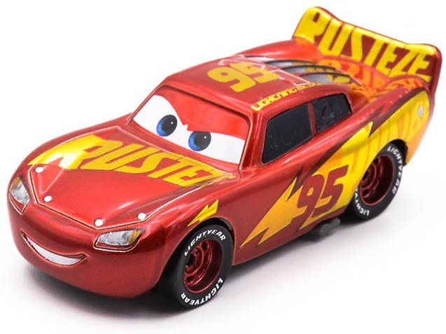 Synerg Pixar Cars 3 Lightning McQueen Jackson Storm, Metall-Druckguss-Spielzeugauto, 1:55, ab 4 Jahren - Bild 1