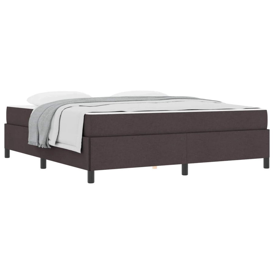 vidaXL Boxspringbett Hybrid in Dunkelbraun mit Taschenfederkern, B/T: 180 x 200 cm - Bild 2