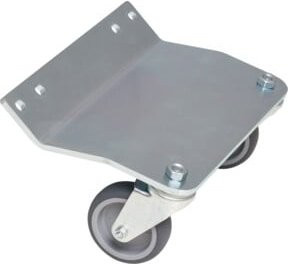 Roll Fahrhilfe RO-2/RO-3 mit Lenkrollen in Silber - Bild 1