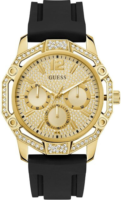 Guess Armbanduhr Edelstahl, Quarz, Gold, Silikon, 46 mm, Herren - Bild 1
