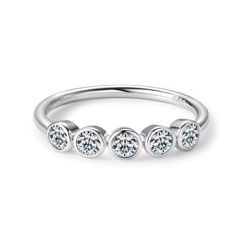 IOGOU Ring 925 Silber, Moissanit, Damen, Verlobung - Bild 3
