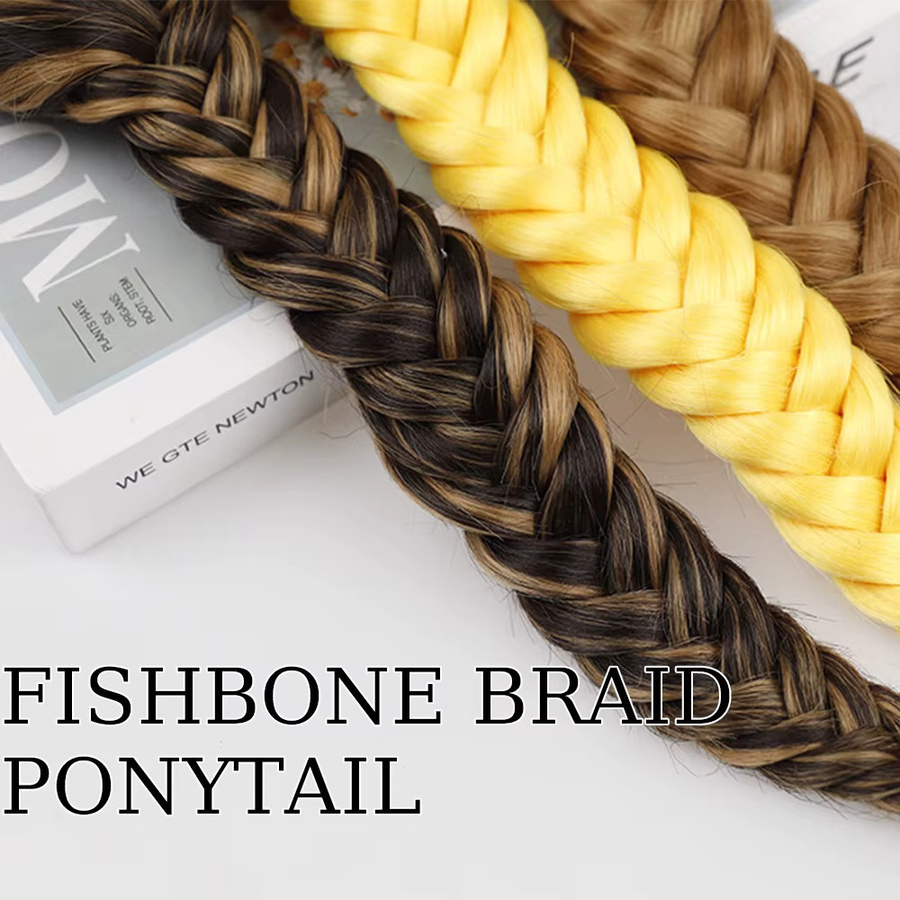 GUIMU Fishbone Braid Haarverlängerung, 16 Zoll, Damen - Bild 3