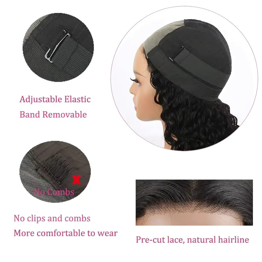 TIANTAI Wear and Go Echthaar Perücke, 4x4 Lace Front, gerade, Damen - Bild 6