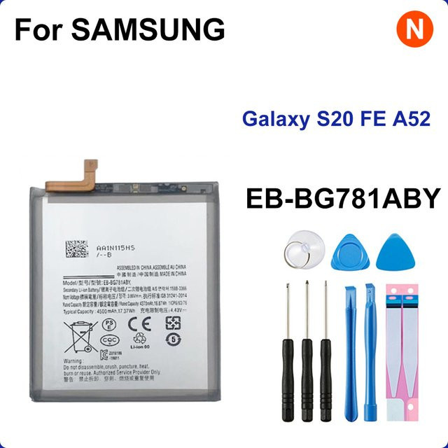 Samsung EB-BG781ABY Ersatzakku mit 4500 mAh für Galaxy S20 FE 5G und Galaxy A52 5G SM-A526/DS - Bild 1