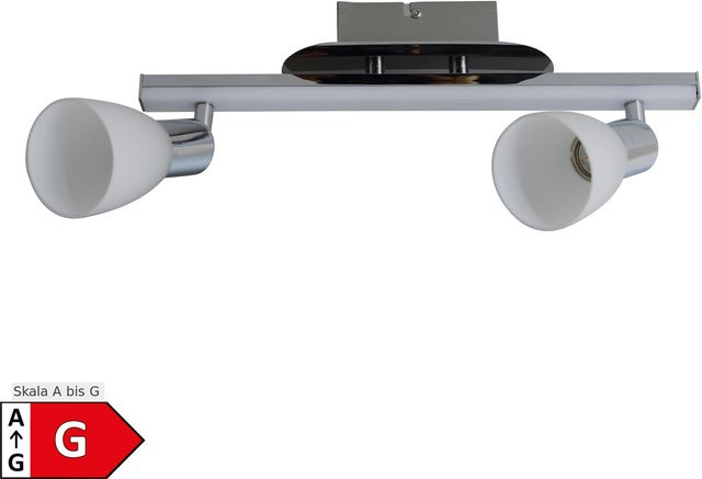Näve LED Deckenleuchte Ibiza in Weiß und Chrom - Bild 1
