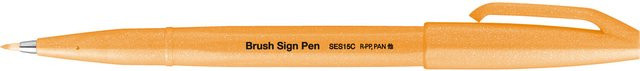 Pentel Brush Sign Pen Kalligrafiestift in Neon-Orange - Bild 1